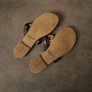 DV Dolce Vita Black Studded Cutout Flip Flop Sandals Women's Size 7